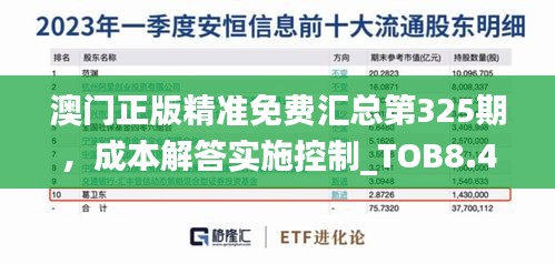 澳门正版精准免费汇总第325期，成本解答实施控制_TOB8.47.80探索版