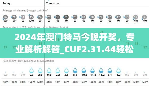 2024年澳门特马今晚开奖，专业解析解答_CUF2.31.44轻松版