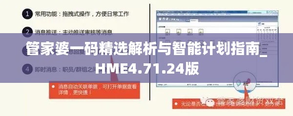 管家婆一码精选解析与智能计划指南_HME4.71.24版