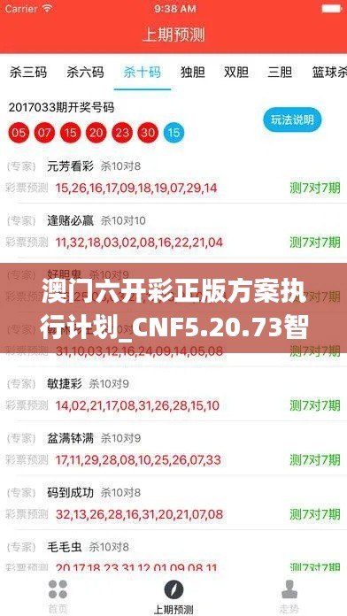 澳门六开彩正版方案执行计划_CNF5.20.73智能版