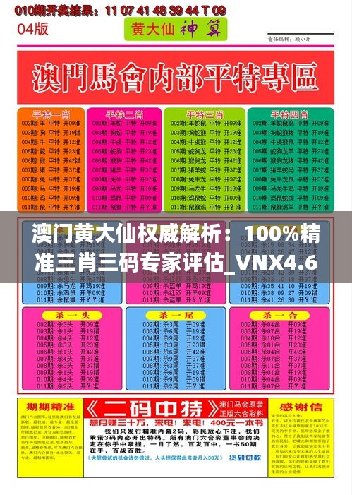 澳门黄大仙权威解析：100%精准三肖三码专家评估_VNX4.64.50深度版本