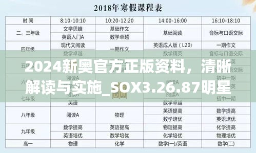 2024新奥官方正版资料，清晰解读与实施_SOX3.26.87明星版