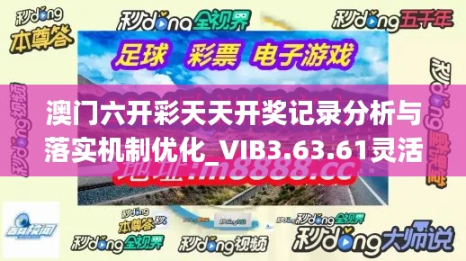 澳门六开彩天天开奖记录分析与落实机制优化_VIB3.63.61灵活版