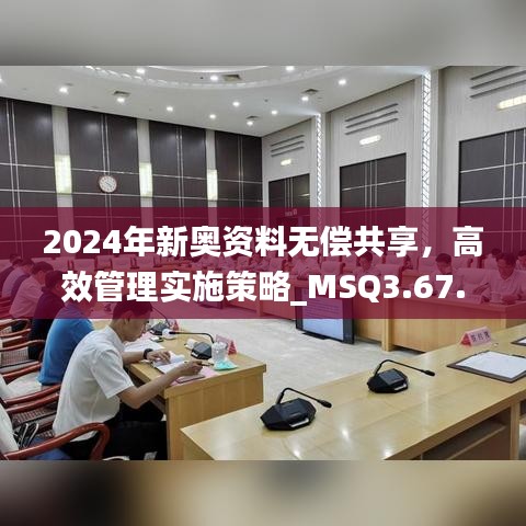 2024年新奥资料无偿共享，高效管理实施策略_MSQ3.67.73开源版