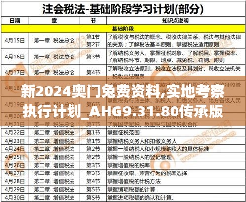 新2024奥门兔费资料,实地考察执行计划_AHG9.31.80传承版