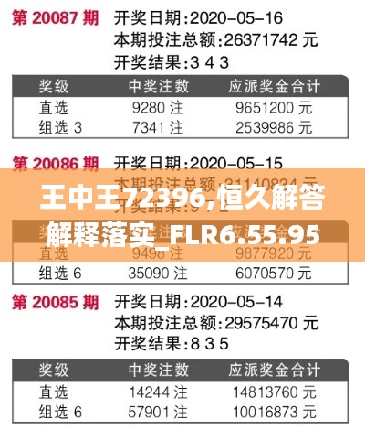 王中王72396,恒久解答解释落实_FLR6.55.95瞬间版