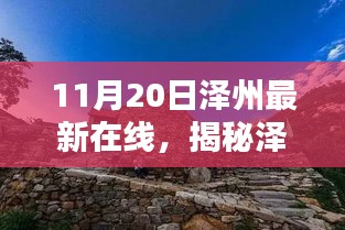 泽州新秘境探秘，小巷深处的独特风味——泽州最新在线特色小店探秘之旅