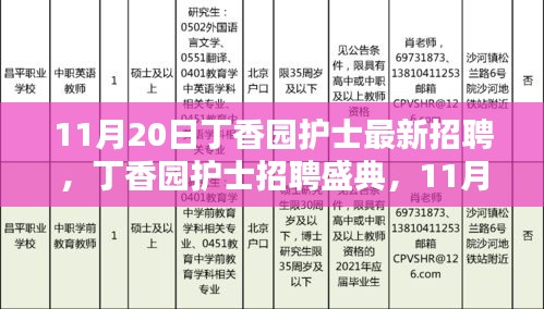 丁香园护士招聘盛典启幕，引领医疗领域新风，11月20日盛大招聘开启！