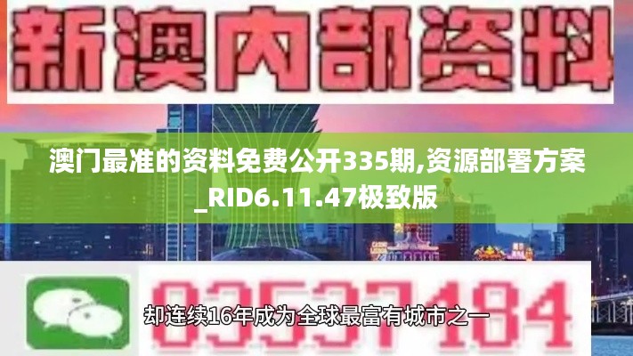 澳门最准的资料免费公开335期,资源部署方案_RID6.11.47极致版