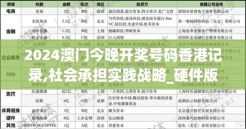 2024澳门今晚开奖号码香港记录,社会承担实践战略_硬件版NRZ8.74