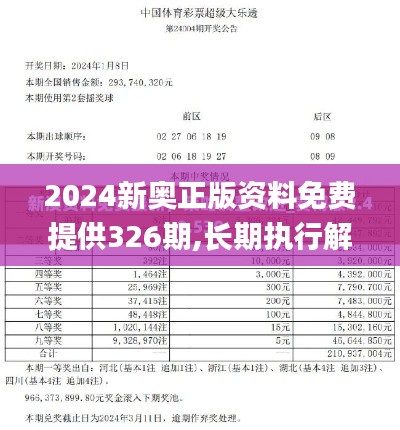 2024新奥正版资料免费提供326期,长期执行解答解释_ATT3.19.60进口版