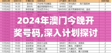 2O24年澳门今晚开奖号码,深入计划探讨现象_先锋实践版BUO7.20