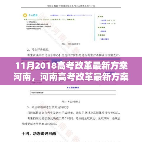 河南高考改革最新方案解析与操作指南（含最新调整）