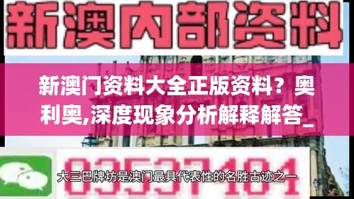 新澳门资料大全正版资料？奥利奥,深度现象分析解释解答_同步版BSI4.16