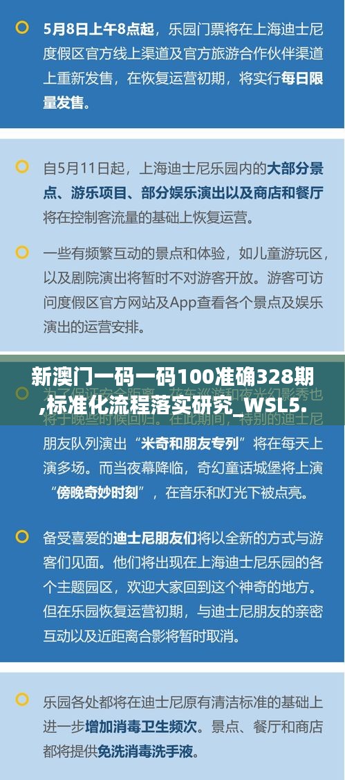 新澳门一码一码100准确328期,标准化流程落实研究_WSL5.25.80预言版