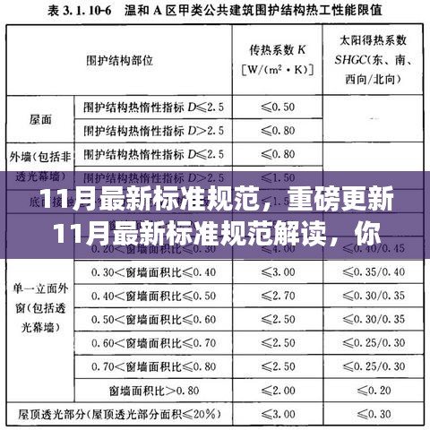 11月最新标准规范，重磅更新11月最新标准规范解读，你不可不知的细节与要点！