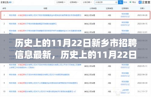 历史上的11月22日新乡市招聘信息背后的励志故事与成长之路，自信成就梦想之路