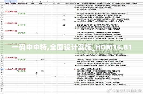 一码中中特,全面设计实施_HOM15.81