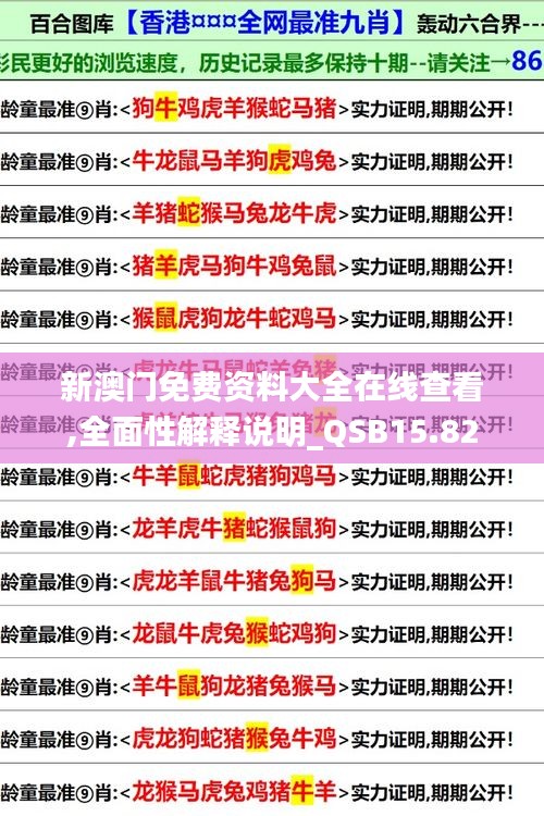 新澳门免费资料大全在线查看,全面性解释说明_QSB15.82