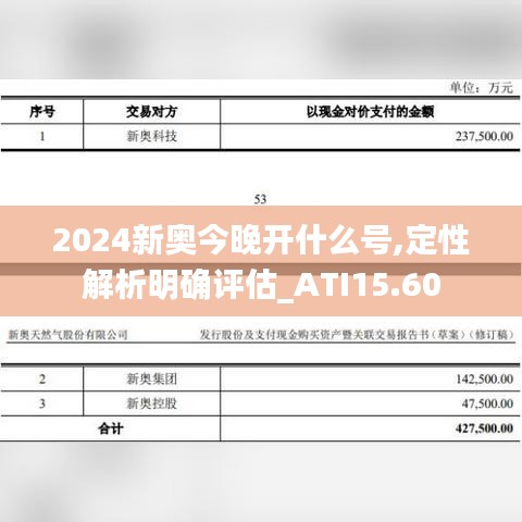 2024新奥今晚开什么号,定性解析明确评估_ATI15.60