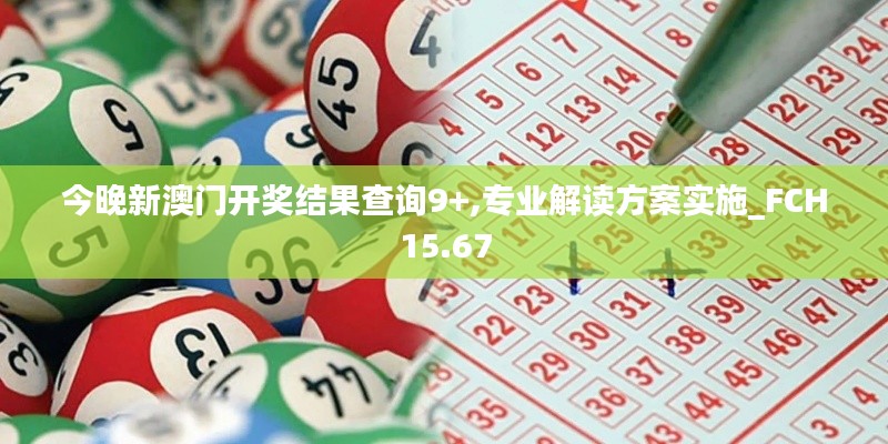 今晚新澳门开奖结果查询9+,专业解读方案实施_FCH15.67