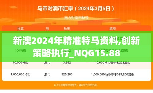 新澳2024年精准特马资料,创新策略执行_NQG15.88