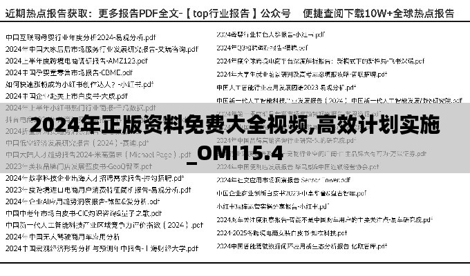 2024年正版资料免费大全视频,高效计划实施_OMI15.4