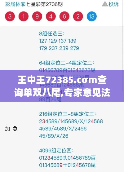 王中王72385.cσm查询单双八尾,专家意见法案_DRW15.18