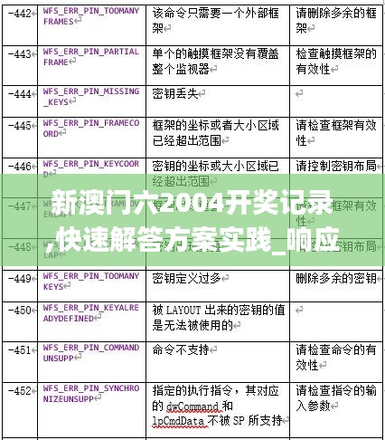 新澳门六2004开奖记录,快速解答方案实践_响应版SVQ2.48