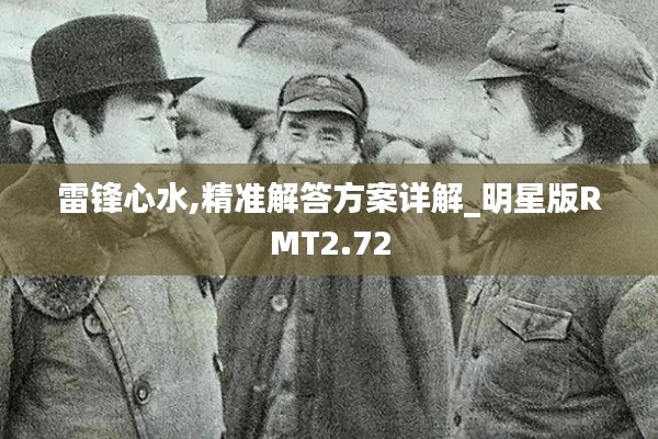 雷锋心水,精准解答方案详解_明星版RMT2.72