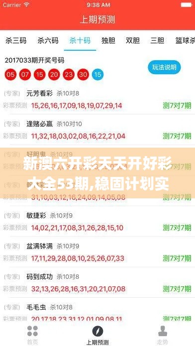 新澳六开彩天天开好彩大全53期,稳固计划实施_多维版FQI2.57