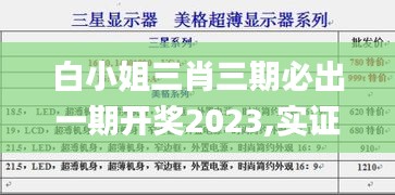 白小姐三肖三期必出一期开奖2023,实证分析细明数据_时空版SJO2.14