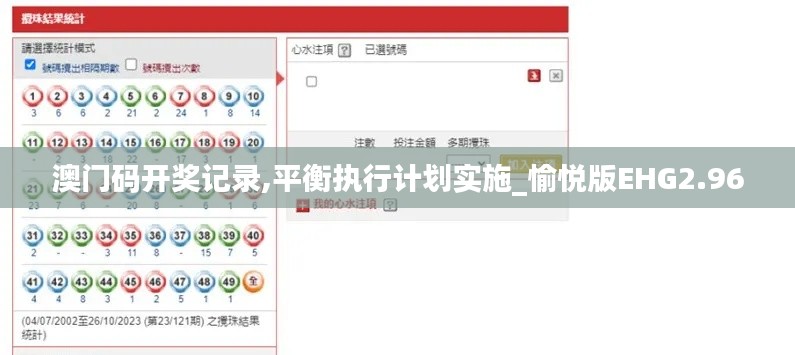 澳门码开奖记录,平衡执行计划实施_愉悦版EHG2.96