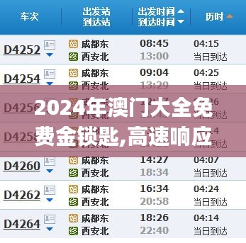 2024年澳门大全免费金锁匙,高速响应计划执行_UHDYXK2.30