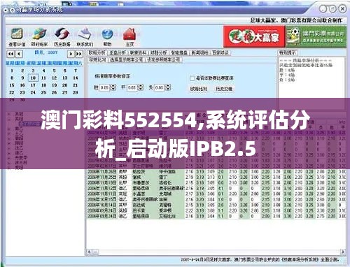 澳门彩料552554,系统评估分析_启动版IPB2.5