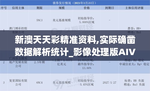 新澳天天彩精准资料,实际确凿数据解析统计_影像处理版AIV9.51