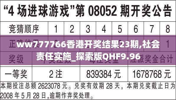 ww777766香港开奖结果23期,社会责任实施_探索版QHF9.96