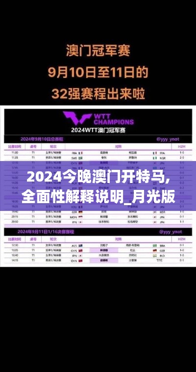 2024今晚澳门开特马,全面性解释说明_月光版QFM9.64