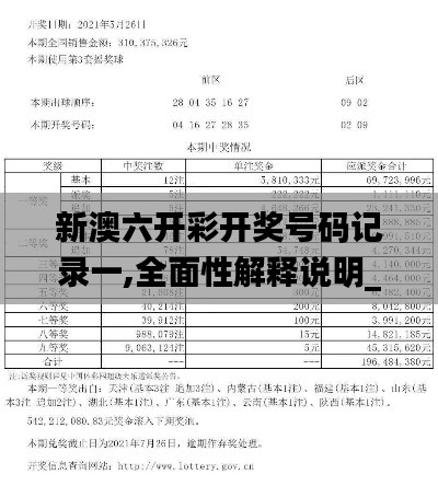 新澳六开彩开奖号码记录一,全面性解释说明_外观版DPG9.17