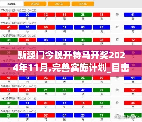 新澳门今晚开特马开奖2024年11月,完善实施计划_目击版DKP9.76