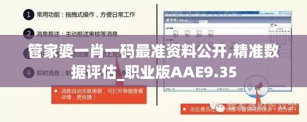 管家婆一肖一码最准资料公开,精准数据评估_职业版AAE9.35