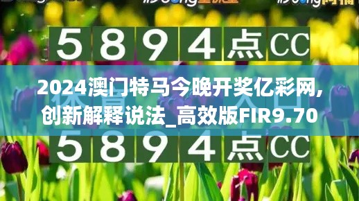 2024澳门特马今晚开奖亿彩网,创新解释说法_高效版FIR9.70