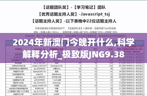 2024年新澳门今晚开什么,科学解释分析_极致版JNG9.38