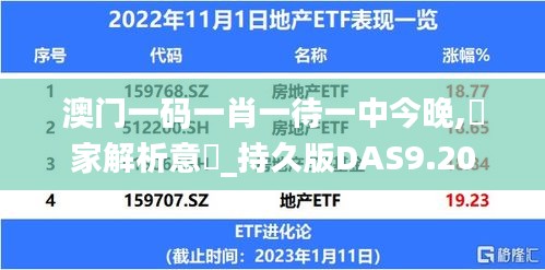 澳门一码一肖一待一中今晚,專家解析意見_持久版DAS9.20