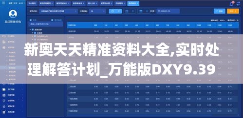 新奥天天精准资料大全,实时处理解答计划_万能版DXY9.39