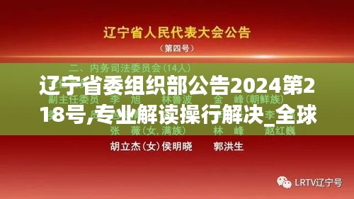 辽宁省委组织部公告2024第218号,专业解读操行解决_全球版PLD9.69