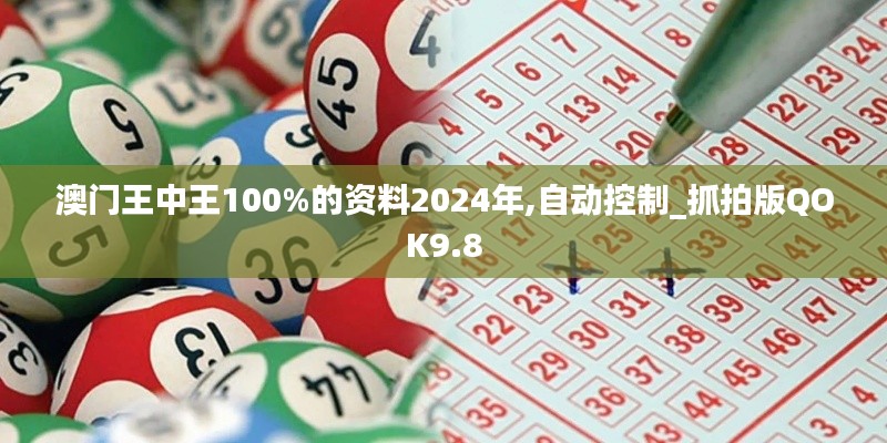 澳门王中王100%的资料2024年,自动控制_抓拍版QOK9.8