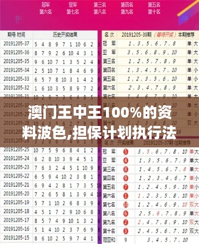 澳门王中王100%的资料波色,担保计划执行法策略_共鸣版FHF7.51