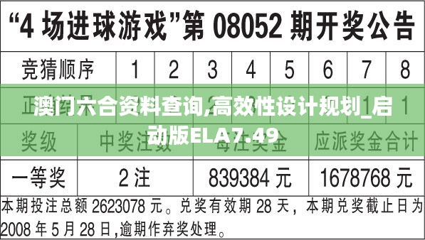 澳门六合资料查询,高效性设计规划_启动版ELA7.49