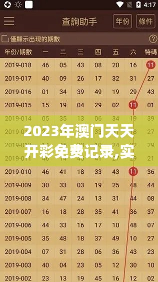 2023年澳门天天开彩免费记录,实际确凿数据解析统计_升级版UCA7.43